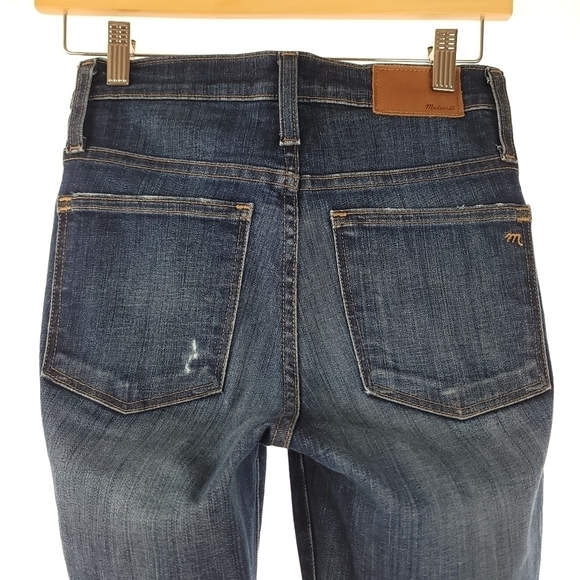 Madewell Slim Straight High Waist Blue Jean Sz 24 - Picture 9 of 10